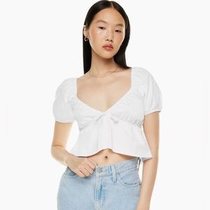 Aritzia Kaia white top